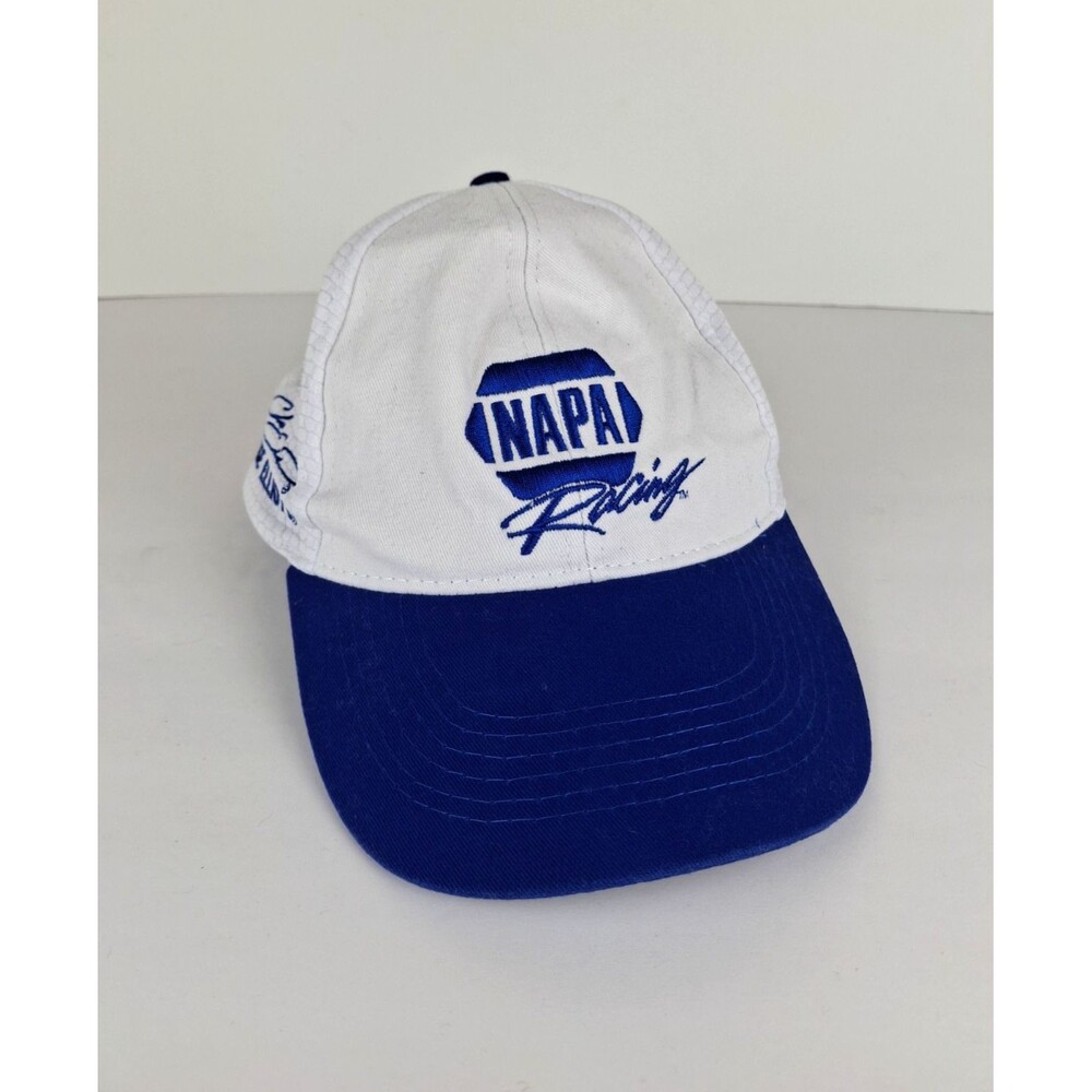 NAPA Racing Chase Elliott Hat #9 NASCAR White Blue Strapback Adjustable Cap